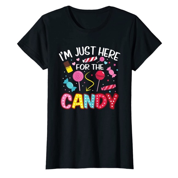 Port and Company Tops - NWT “I’m just here for candy tee